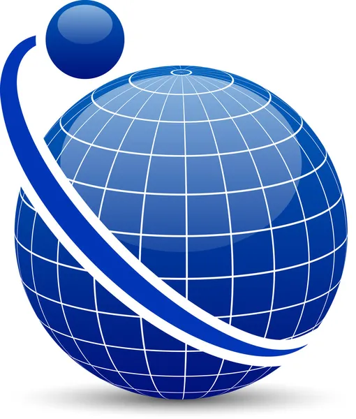 Abstract globe icon. — Stock Vector