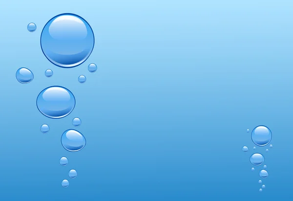 Blasen im Wasser. — Stockvektor