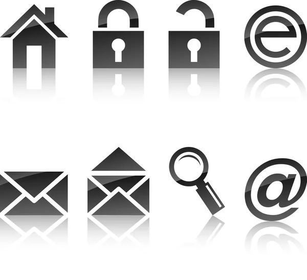 Set di icone Web . — Vettoriale Stock