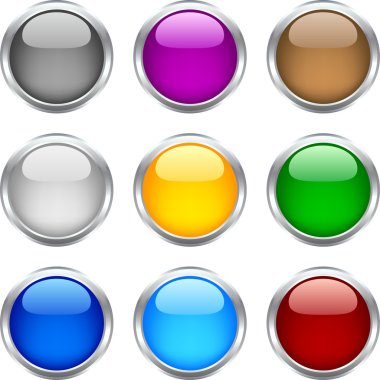 Web buttons. clipart