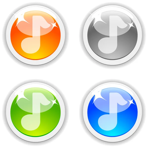 Sound buttons. — Stock Vector