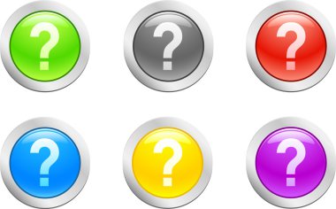 Question button. [Vector]