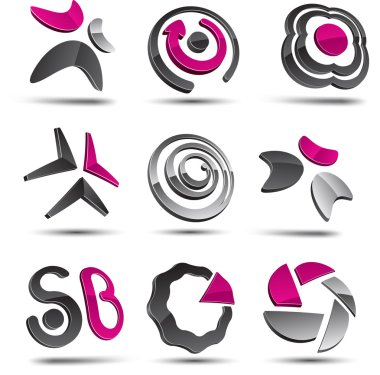 Abstract elements. clipart