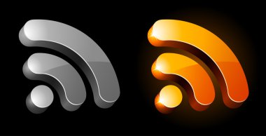 Rss symbol. clipart