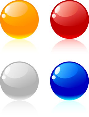 Glossy balls. clipart