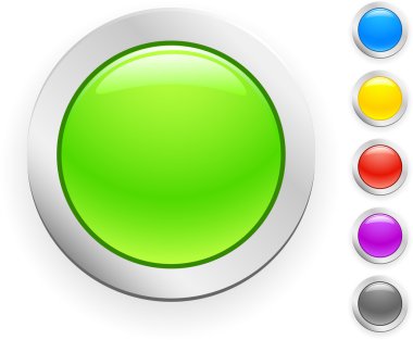 Button. [Vector] clipart