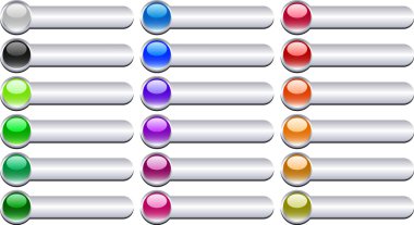 Metal buttons. [Vector] clipart