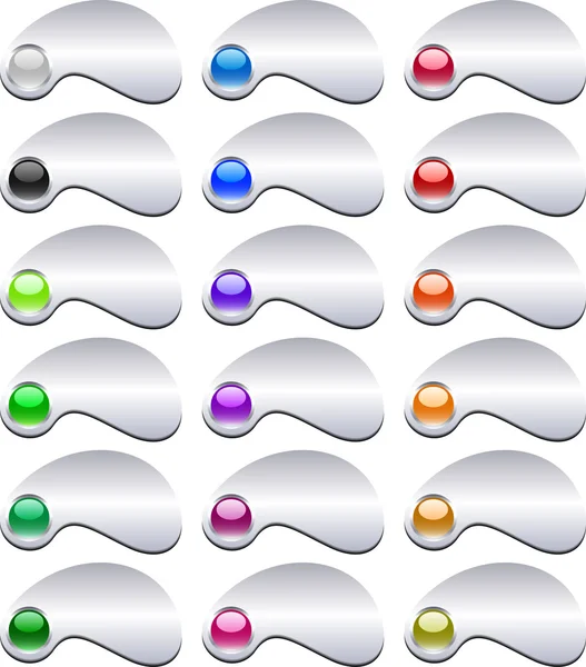 Metal buttons. [Vector] — Wektor stockowy