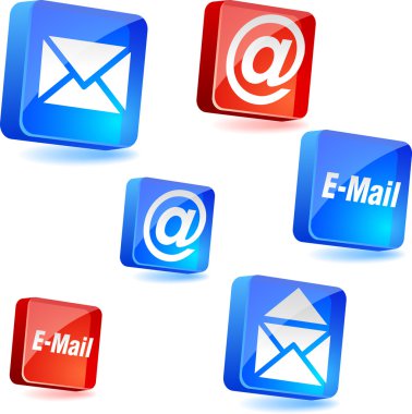 E-mail icons. clipart