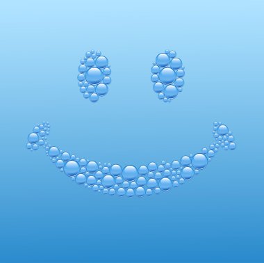 Bubble smiley. clipart