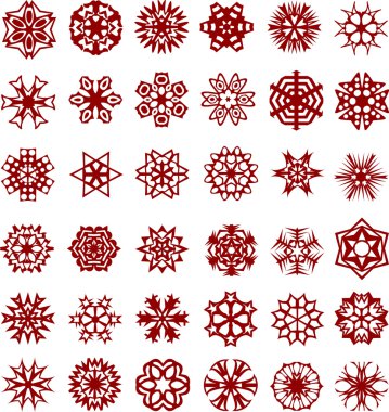 Snowflakes. [Vector].