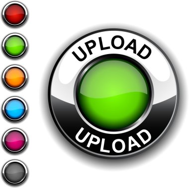 Upload button. clipart