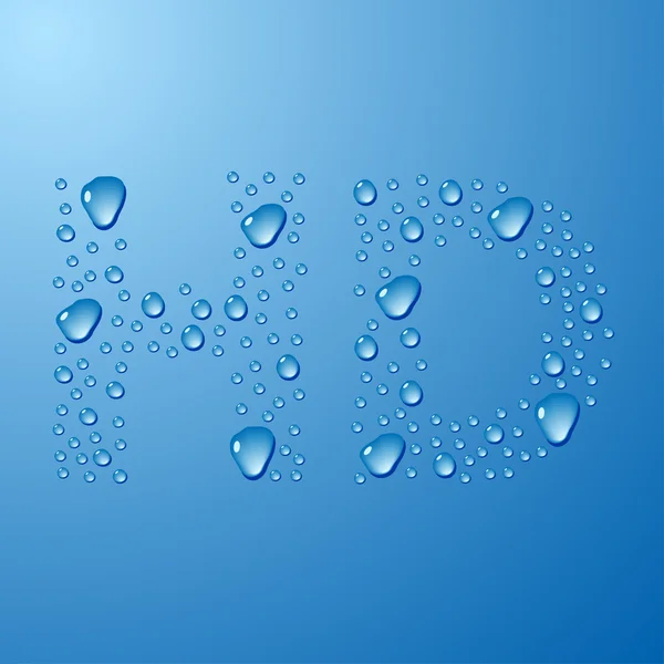 Вода HD . — стоковый вектор