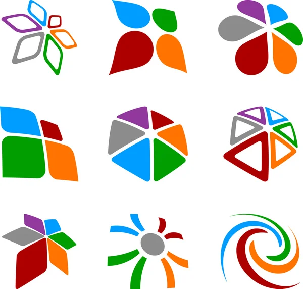 Verzameling abstracte symbolen. — Stockvector