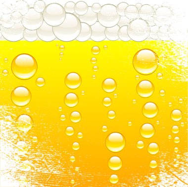 Beer and bubbles. clipart