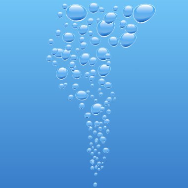 Bubbles in water. [Vector]