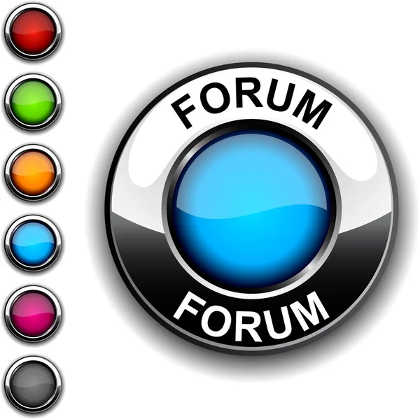 Forum button. — Stock Vector