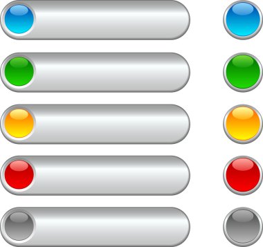 Web buttons. clipart