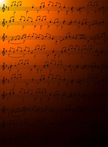 Notas musicales . — Archivo Imágenes Vectoriales