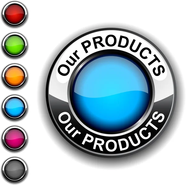 Nosso botão de produtos . —  Vetores de Stock