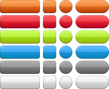 Color blank buttons. clipart