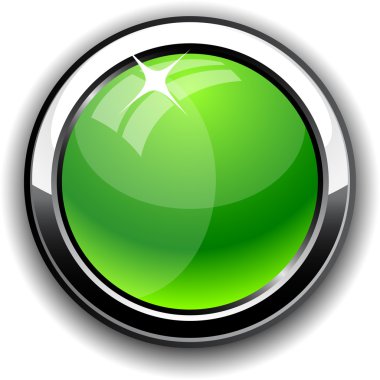 Glossy button. clipart