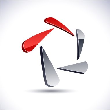 Abstract 3d icon. clipart