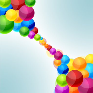 Colorful balls background.