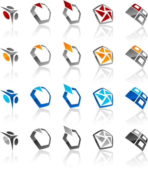 Reihe moderner Embleme. — Stockvektor