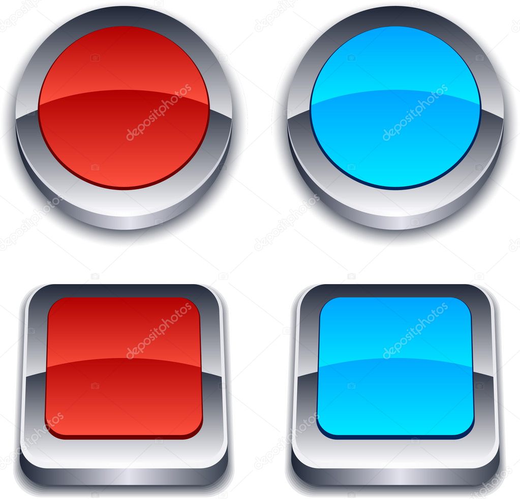 Realistic 3d buttons.