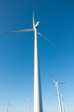 Windmill farm shot with wide angle clipart