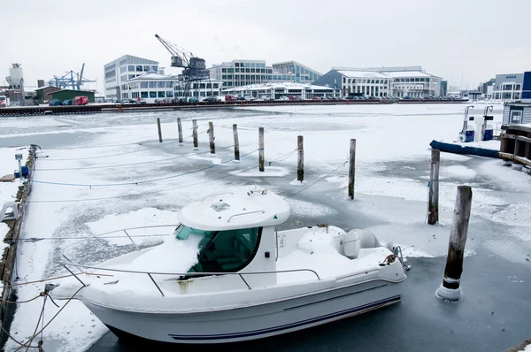 Harbour in the winter — Stock Photo, Image