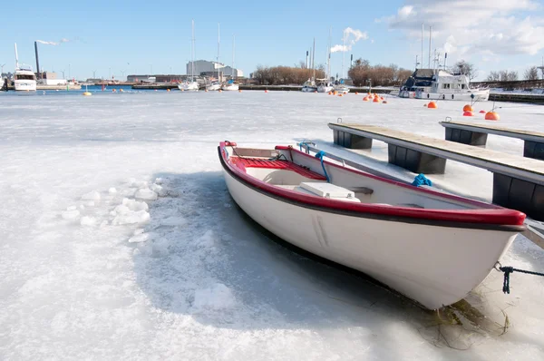 Harbor in the winter — Stock Photo, Image