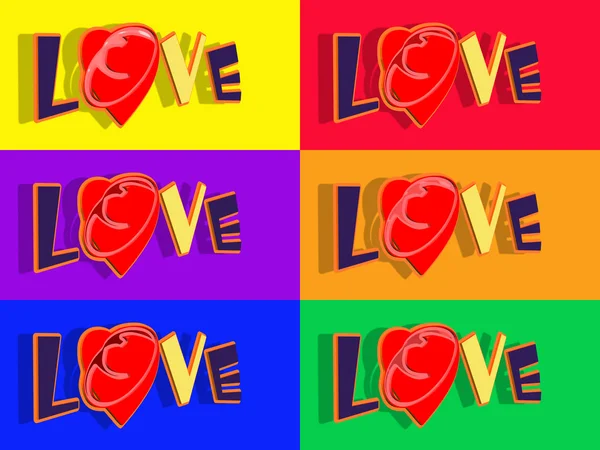 stock image Love 3d text