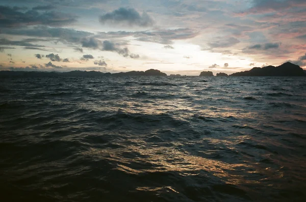 stock image Choppy sea at dusk