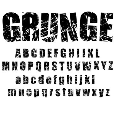 Grunge alfabesi - 1