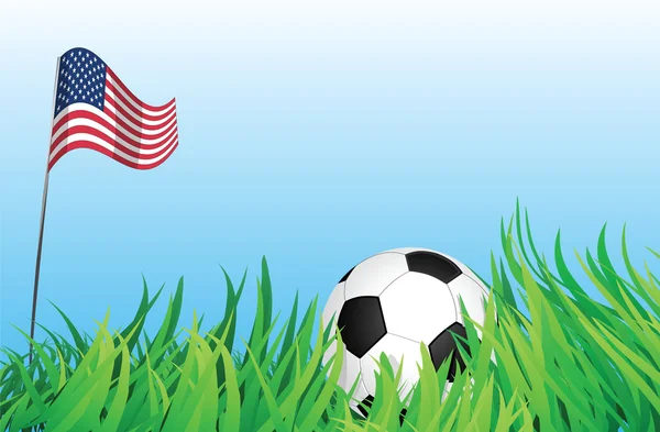 Piłka nożna plac zabaw dla dzieci, Stany Zjednoczone Ameryki — Wektor stockowy