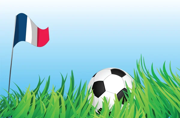 Piłka nożna plac zabaw dla dzieci, Francja — Wektor stockowy