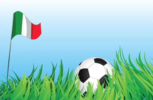 Aire de jeux de football, Italie — Image vectorielle