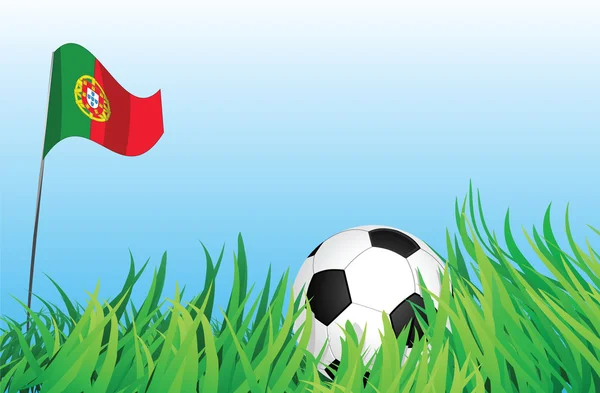 Piłka nożna plac zabaw dla dzieci, Portugalia — Wektor stockowy