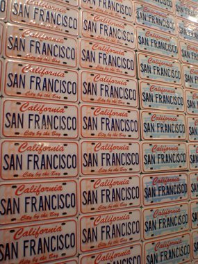 san Francisco, Kaliforniya plakası desen