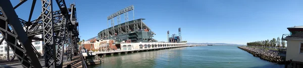 AT & T Park and McCovey Cove in Wide-Angle shot — стоковое фото