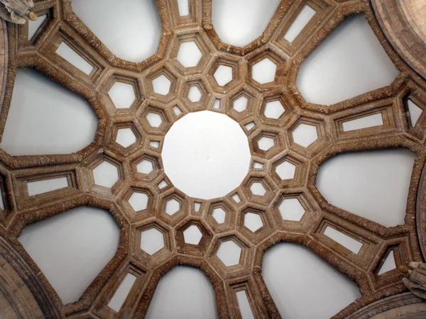 stock image Looking up at the Dome of the Palace of Fine Arts