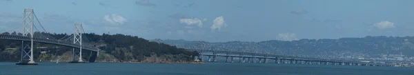San Francisco міст через затоку панорамний — стокове фото