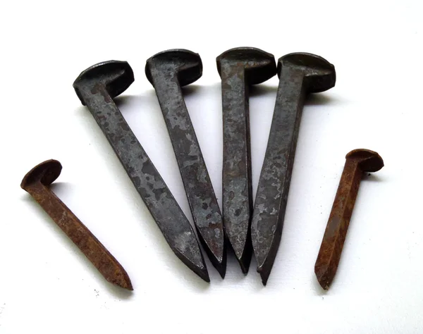 stock image Old Rusty Rail Spikes