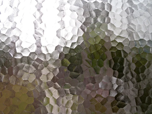 Translucent pentagon background with a frosted ice or glass — Stock Photo, Image