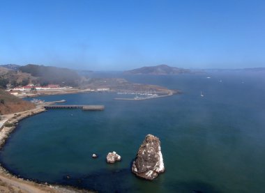 Horseshoe Bay & Fort Baker from the Golden Gate Bridge clipart