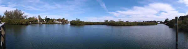 Siesta Keys Canal zone paroramique — Photo