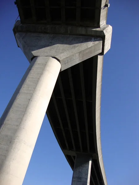 California Highway overpass high above — Stock Photo, Image