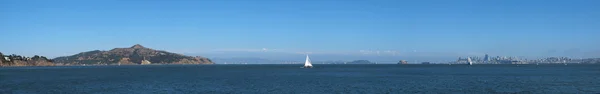 Panoramico di Angel Island, Alcatraz e San Francisco City — Foto Stock